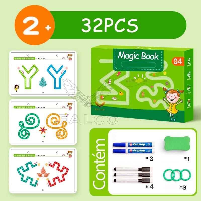 Caderno de Traço e Desenho Infantil - Magic Book 002 Brinquedos - Magic Book - Lojas Falco Falco 32 PCS 