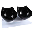 Tigela Ortopédica Anti Vômito para Gatos - CatBowl Tigelinha par Gatos - Pets 002 Falco Preto 